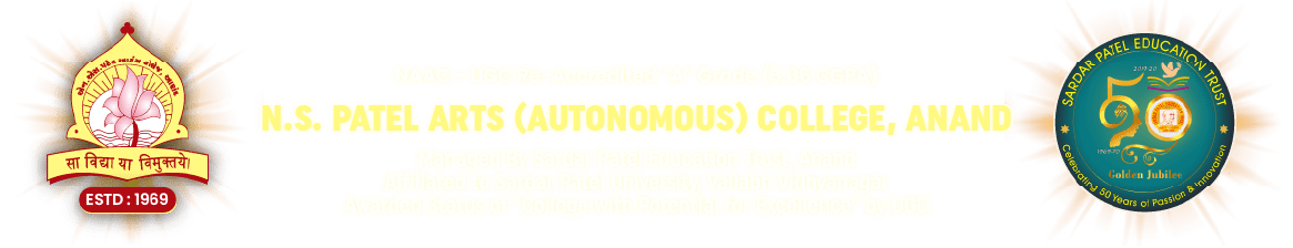  | Master of Arts (Economics)N S Patel Arts (Autonomus)College